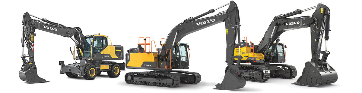 Volvo excavators full lineup